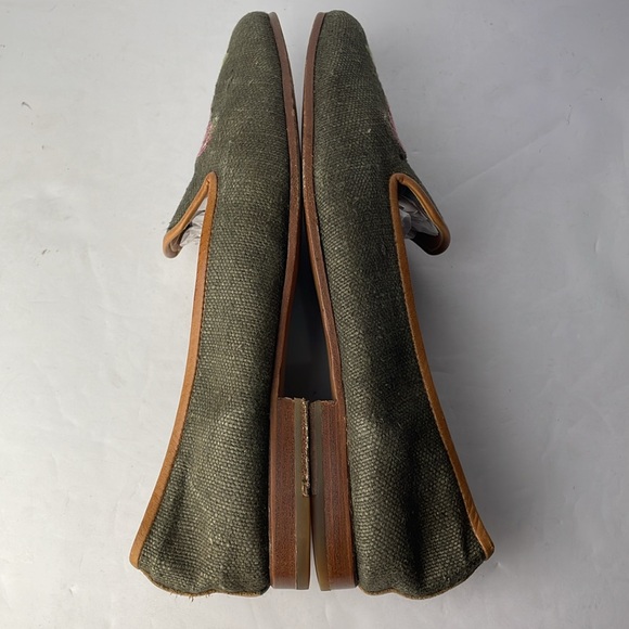 Stubbs & Wootton Palm Beach Rooster Embroidered Loafers - Picture 8 of 11